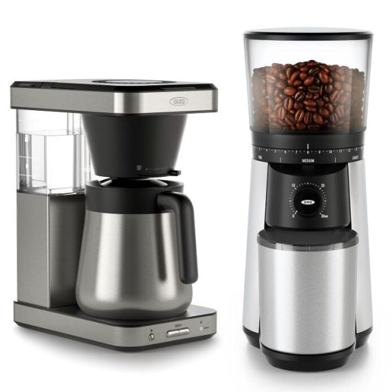 8-Cup Coffee Maker & Conical Burr Coffee Grinder Bundle