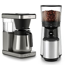8-Cup Coffee Maker & Conical Burr Coffee Grinder Bundle