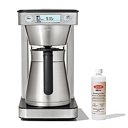 12-Cup Coffee Maker with Podless Single-Serve Function & Descaling Solution Bundle