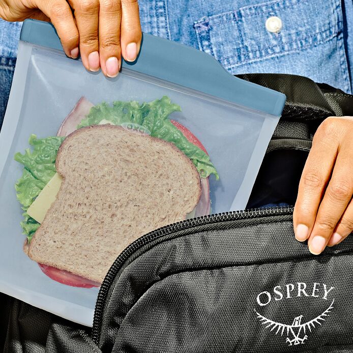 Silicone Reusable Bag Sandwich (28 oz) - Ocean Blue