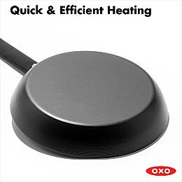 Carbon Steel Obsidian Series 8-Inch Frypan with Silicone Sleeve