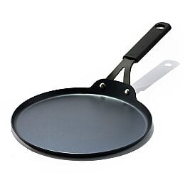 Obsidian Carbon Steel 10-Inch Cr??pe Pan with Silicone Sleeve