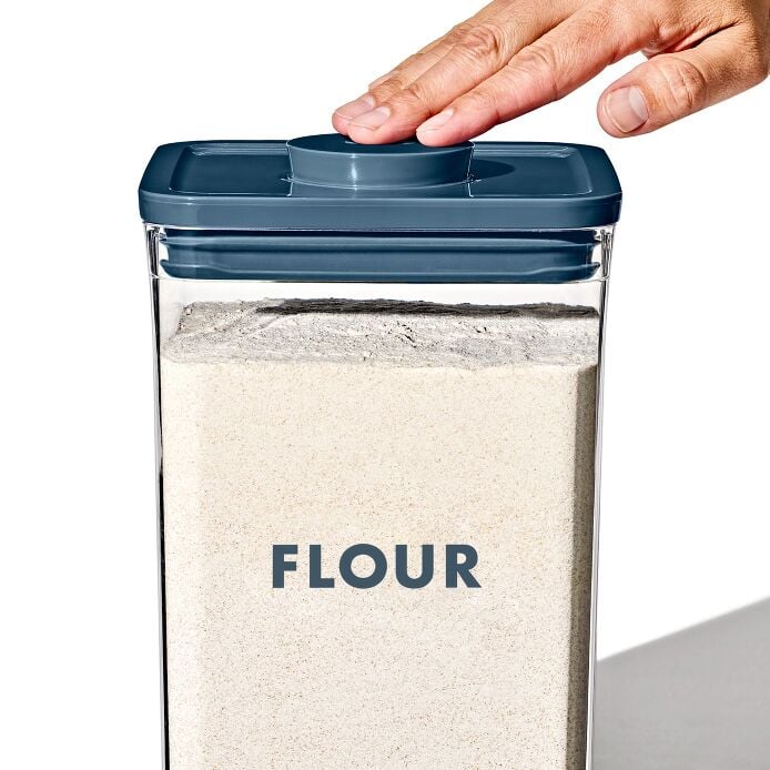 8-Piece Prelabeled Baking POP Container Set ?C Storm Blue
