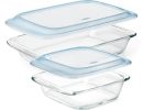 Glass Baking Dish with Lid (2.0 Qt) and Glass Baking Dish with Lid (3.0 Qt) Bundle