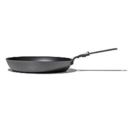 Outdoor 12-inch Carbon Steel Pan with Removable Handle