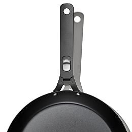 Outdoor 12-inch Carbon Steel Pan with Removable Handle