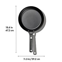 Carbon Steel With Removable Handle 10in Pan