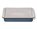 Non-Stick Pro Ceramic Coated Metal Bakeware 9" x 13" Cake Pan ?C Storm Blue