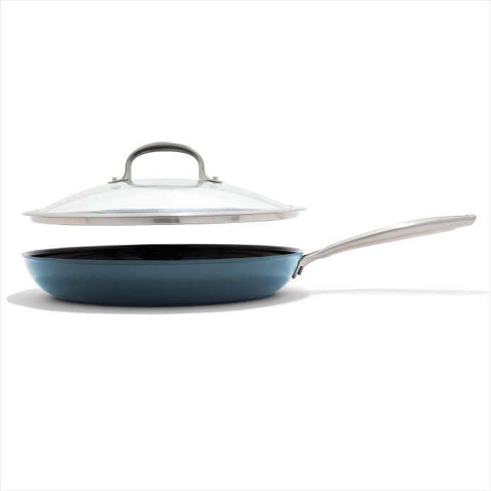 Enhanced 12" Frypan with Lid ?C Storm Blue