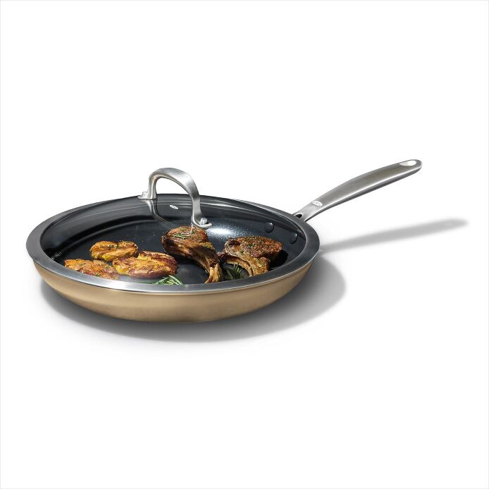 Enhanced 12" Frypan with Lid ?C Biscuit