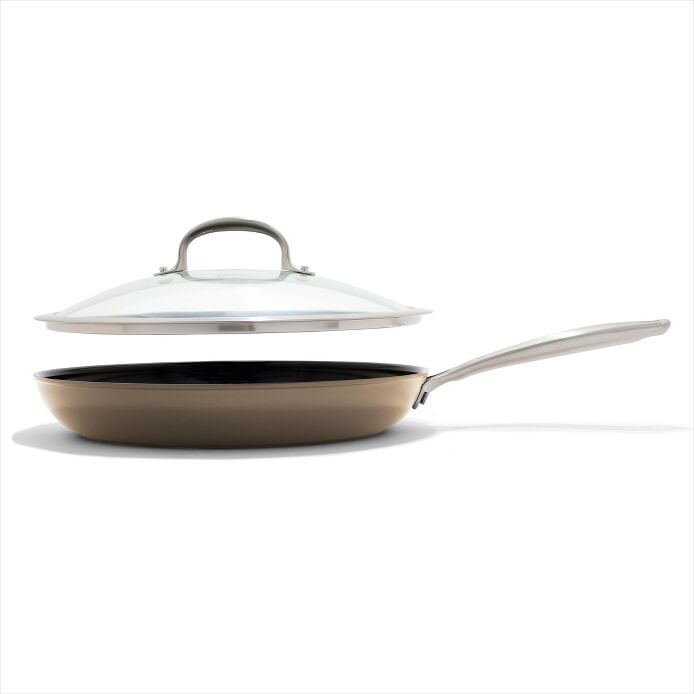 Enhanced 12" Frypan with Lid ?C Biscuit