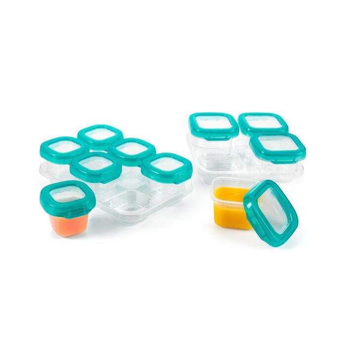 12-Piece Baby Blocks? Plastic Freezer Storage Container Set