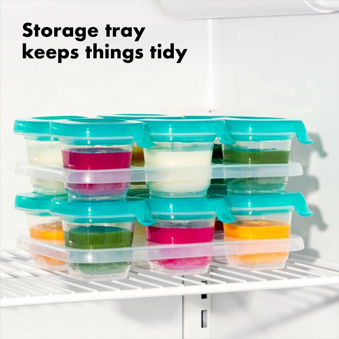 2 oz Baby Blocks? Silicone Freezer Storage Containers