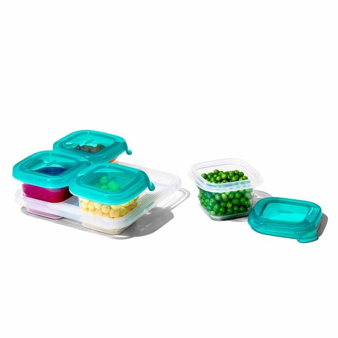 4 oz Baby Blocks? Silicone Freezer Storage Containers