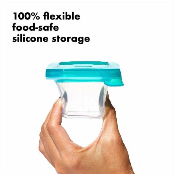 4 oz Baby Blocks? Silicone Freezer Storage Containers