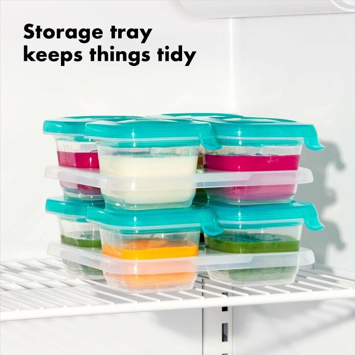 4 oz Baby Blocks? Silicone Freezer Storage Containers