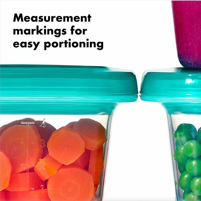 4 oz Baby Blocks? Silicone Freezer Storage Containers