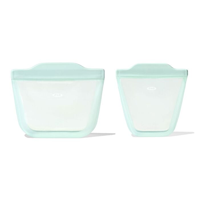 Tot Silicone Reusable Bags ?C 2 Piece Mixed Snack Set