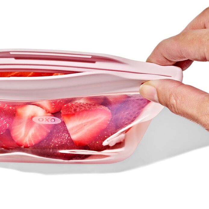 Tot Silicone Reusable Bags ?C 2 Piece Mixed Snack Set