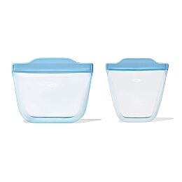Tot Silicone Reusable Bags ?C 2 Piece Mixed Snack Set