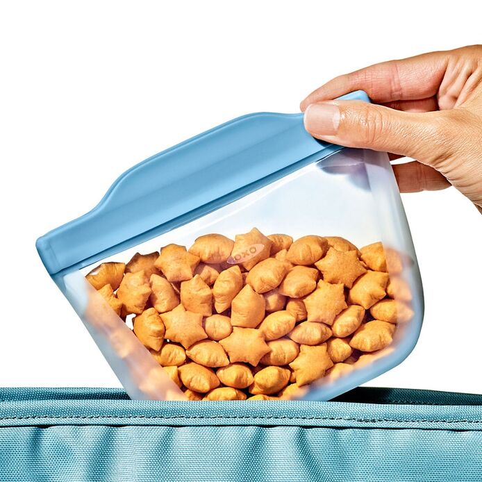 Tot Silicone Reusable Bags ?C 2 Piece Mixed Snack Set