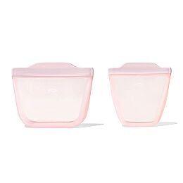 Tot Silicone Reusable Bags ?C 2 Piece Mixed Snack Set