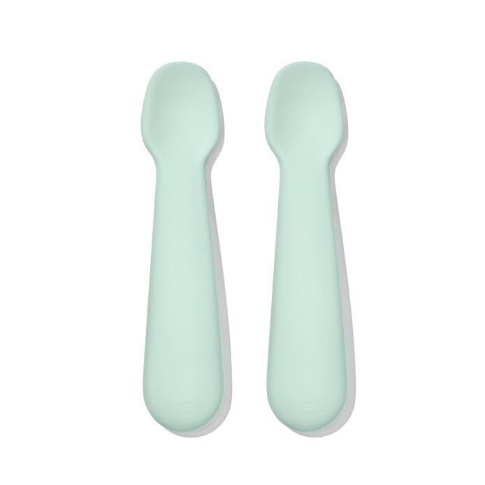 Textured Suction Plate & Spoons Set - 3-Piece
