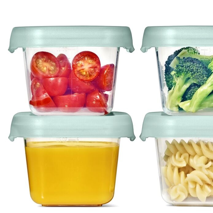 Baby Blocks Food Storage Containers (6 oz) - Opal