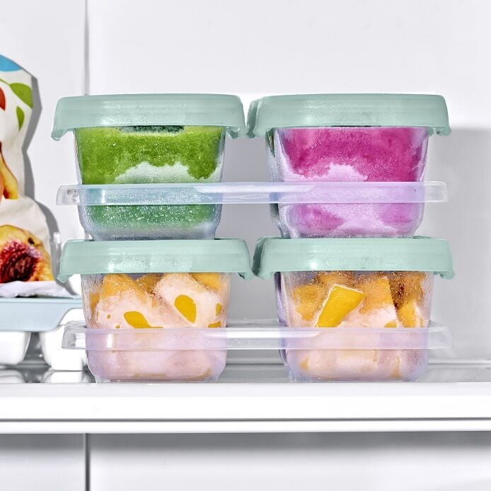 Baby Blocks Food Storage Containers (6 oz) - Opal