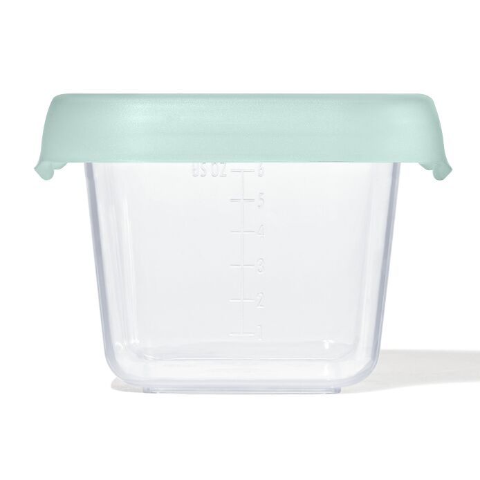 Baby Blocks Food Storage Containers (6 oz) - Opal